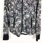 Lululemon Bring Back The Track Jacket Size 8 Flowabunga Black Grey Angel Wing Photo 6