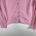Lilly Pulitzer  Pink Cardigan Sweater‎ Size Medium Lightweight Cotton Bubble Gum Photo 2