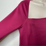 Black Halo Akasha long sleeve leg split Gown in Ruby Red sz 10 Photo 6