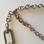 Silver Rhinestone Sparkly Link Necklace Photo 2