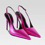 retrofete Cindy Slingback Heel Metallic Pink Womens Size 39 US 8 Photo 0