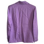 FRNCH  Paris Purple 1 Button Blazer Faux Pockets Button Cuffs Womens Medium Photo 1