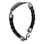 Vintage Speidel ID bracelet CHRISTIAN and Good night Black Photo 2