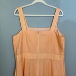 Talbots NWT Peach Linen Maxi Dress Sunset Horizon Tropical Size 14 Resort Summer Photo 8
