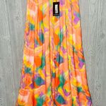 Pretty Little Thing Nwt pretty little things Peach Abstract Print Palazzo Pants beach cover up 8 Photo 5