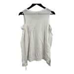 Michael Lauren  White Long Sleeve Open‎ Shoulder Top Size Large New Photo 3
