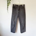 Levi's  Premium Washed Out Black Ribcage Straight Ankle Jean Sz 28 Photo 1