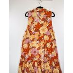 Show Me Your Mumu  Dress Orange Groovy Mini V Neck Floral Retro Glam Boho 2XL Photo 8