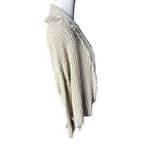 Free People I’ll Be Around Cardigan Sweater Oatmeal Open Front Sz Small Photo 12