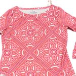 Vineyard Vines  SCARF SANKATY  BOATNECK PRINT FORMOSA PINK LONG SLEEVE TOP M Photo 3