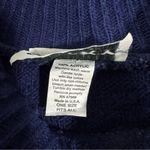 Vintage Spunky Made in USA Blue Knit Striped Sweater One Size/ Large Photo 7