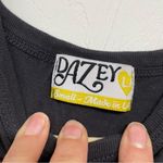 Dazey Black Positivity Please Muscle Tee Tank Top Womens S Evil Eye Graphic Photo 5