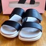 Kensie womens Jipsy adjustable slip on slides sandals black 7 Photo 0