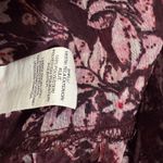 Lucky Brand Large Top Floral Semi-Sheer Keyhole Ruffled Tiers Long Bell Sleeves Photo 9