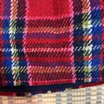 Abercrombie & Fitch Red Plaid Tartan Micro Mini Wool Skirt Size 4 Photo 5