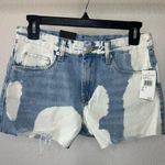 BLANK NYC Bleach Tie Dye Vintage High Rise jean shorts size 26 NWT Photo 0