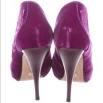 Viktor & Rolf Magenta Purple Velvet Open Toe Pumps, sz. 6 Photo 2
