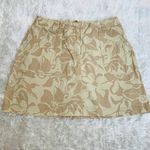 Josephine Chaus Tan Floral Skort Golf Athleisure Sz 8 Photo 0