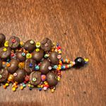 None Colorful Coffee Bean Hand Beaded Bracelet Photo 4