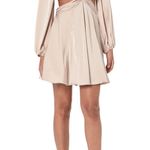ASTR the label Cream Long Sleeve Cut-Out Dress Photo 1