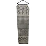 Talbots  Scarf Metallic Gray Silver Snowflakes Wool Blend 70" x 20" Photo 3