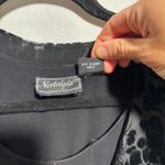 VTG Nostalgia‎ Black Maxi Dress Velvet Floral Jacket 90s Whimsigoth Fairy Grunge Size L Photo 3