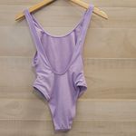 Aerie {XS} NWT MTV Birthday Scoop Cheekiest One Piece Swimsuit In Purple Wash Photo 2