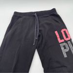 Victoria's Secret Y2K  LOVE PINK Boyfriend Sweatpants Black XS Casual Wide Leg Photo 4