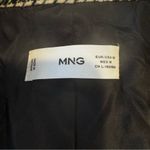 Mango  Oversized Houndstooth Blazer Brown Black Longline Jacket Medium Photo 3