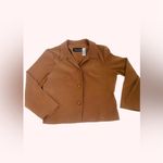 Women’s Brown Leopard Sag Harbor Vintage Blazer & Pants Set Size Petite 12 Black Photo 2