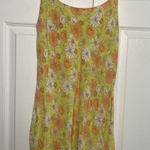 RVCA  Womens Large Green Floral Mini Dress Retro Hippy Beach Strappy Coconut Girl Photo 0