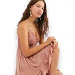 Free People NWT  One Adella Slip Dress Rose Photo 6