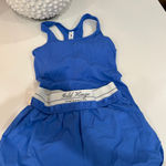 Gold Hinge  short and tank set. Blue Athletic Tank Top size small. Shorts size xs Photo 0