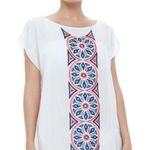 Milly Embroidered Cape Swimsuit Coverup, Multicolor Retail $345 Photo 1