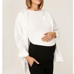 Soon Dream Maternity Black Skinny Capri Dress Pants Size M Photo 3