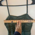 Binetti Olive green military flapper inspired silk dress size 2 Green Photo 9