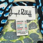 Joseph Ribkoff  Twin Set Full Zip Jacket Camisole Tank Top SZ 12 Black Green Blue Photo 1