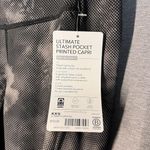 Athleta  Black Ultimate Stash Pocket Printed Capri-Size XXS-NWT Black‎ Gray Photo 3