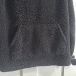 Zenana Outfitters Women's M 1/4 Zip Teddy Fleece Pullover Solid Black Comfy Cozy Lounge Photo 1