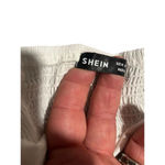 SheIn  Babydoll Sun Dress Women's Size Medium White Tiered Ruffle Sleeveless NEW Photo 5