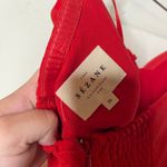 Sézane Sezane Ondine Red Strapless Dress bow tie front sz 36 US 4 Photo 5