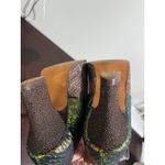 Koko Italian Tango Shoe Snake & Metallic Lace Up Heels Shoes Size 39 Brown Photo 13