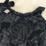 Trina Turk Black Crushed Velvet Sleeveless Wide Leg Jumpsuit Size Large New Photo 7