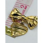 Bow and dangle heart brooch 1980’s Avon Gold Photo 5