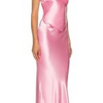 retrofete Skye Dress in Fondant Pink XSmall New Womens Satin Maxi Gown Size XS Photo 2