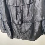 Moon River Black Layered Tiered Ruffle Shirred Waist Sleeveless Cocktail Dress S Photo 9