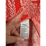 Chico's  women's Linen Paisley popover Collared Shirt Dress orange White 3 Photo 4