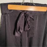 West Kei Cropped Wide Leg High Rise Tie Waist Pants Black S Photo 6