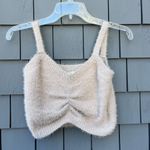 Hazel Moon boutique Tan Colored Cropped Sweater XS Photo 1