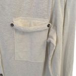 Free People Beach Size xs Old Bay Maxi Shirt Dress Textured Cotton Beige White Photo 7